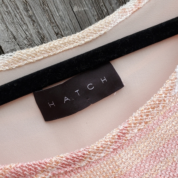 HATCH Sunset Stripe Woven Shift Dress - Picture 8 of 8